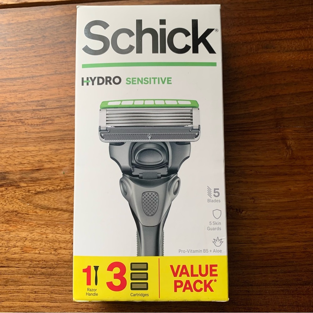 Schick Hydro Sensitive Razor Value Pack - Green and Gray